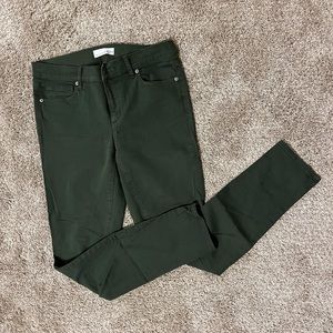 Ann Taylor LOFT Size 27 Green Modern Skinny Jeans